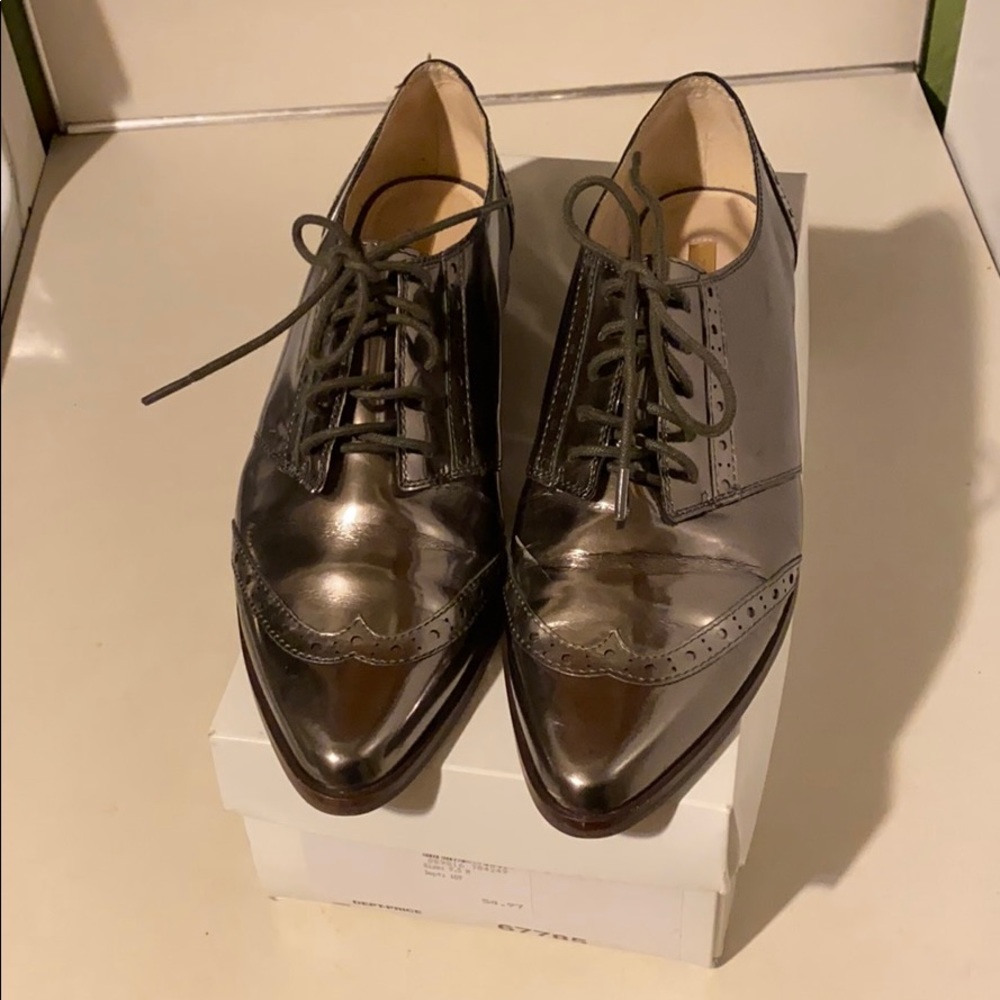 Louise et Cie gunmetal oxfords